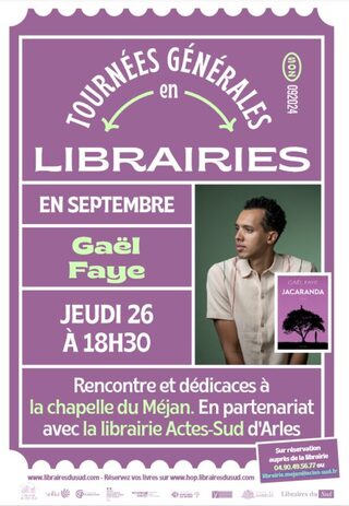 Rencontres et dédicaces avec Gaël Faye à la Chapelle du Méjan