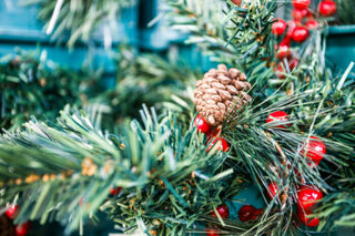 Déco de Noël en matériaux naturels