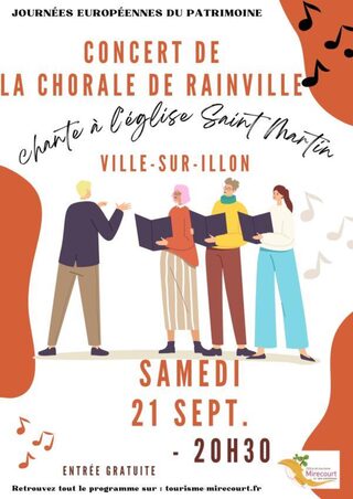 JOURNÉES EUROPÉENNES DU PATRIMOINE : CONCERT DE LA CHORALE MIR ET BELLE À L'ÉGLI