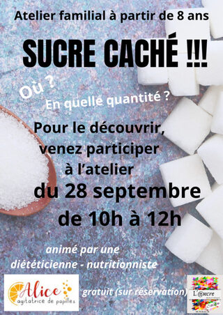 Atelier diététique : Le Sucre caché !!!