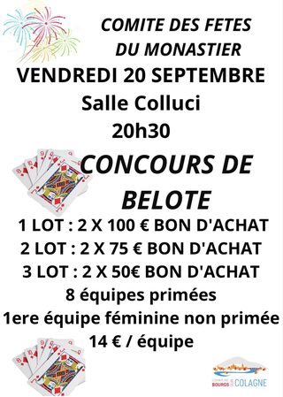 CONCOURS DE BELOTE