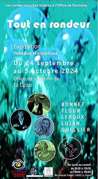 Exposition de peintures et sculptures Tout en rondeur par l'association Sirènes