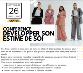 Conférence : Développer son estime de soi