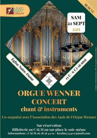 Concert de l’orgue Wenner