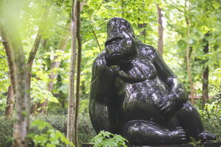 Visite commentée de l'exposition temporaire de Michel Bassompierre dans le parc 