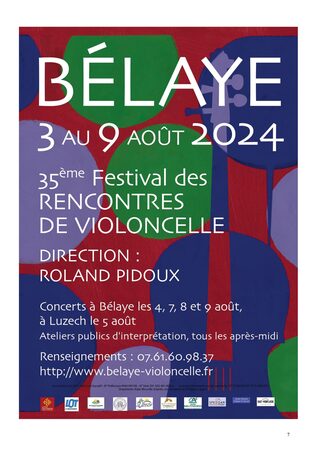 XXXVIèmes Rencontres de Violoncelle de Bélaye : Concert du jeudi