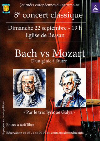 Concert de musique classique : « Bach vs Mozart : d'un génie à l'autre »