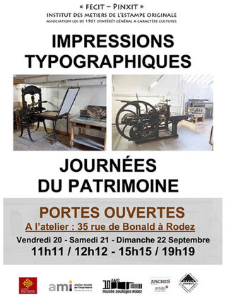 Impressions typographiques : portes ouvertes