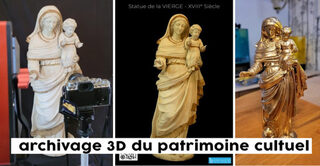 Démonstration de techniques d’archivage et de numérisation 3D autour des sculptu