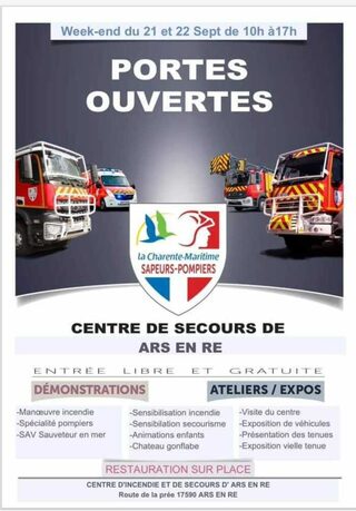 Journées portes ouvertes au centre de secours de Ars-en-Ré