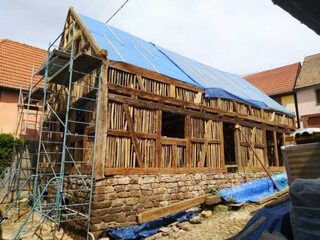 Découverte du chantier de restauration d'une maison alsacienne du XVIe siècle