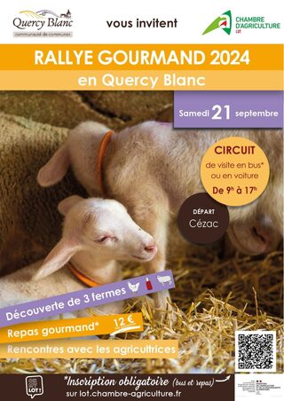 Rallye gourmand en Quercy blanc 2024