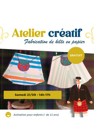 Atelier : Fabrique ton kilt en papier