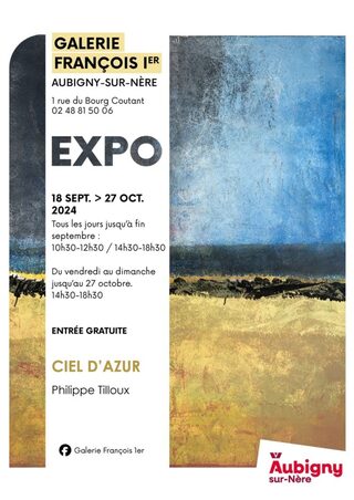 Exposition Ciel d'azur / en présence de l'artiste