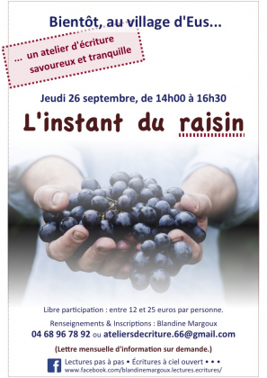 L'instant du raisin • Atelier d'écriture créative