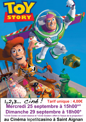 TOY STORY du studio PIXAR ["1, 2, 3... CINE ! (en partenariat avec l'ACC)]