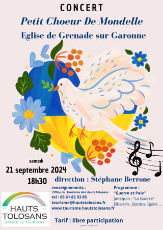 Concert de chorale par le Petit Choeur De Mondelle dirigé par Stéphane Berrone