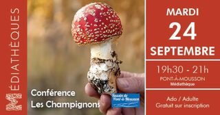 LES CHAMPIGNONS, UNE CONFÉRENCE DE FRANCIS MARTIN