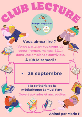 Club de lecture animé par une de nos lectrices