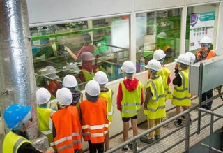 Visite de l'usine de tri Adaoz et des ateliers de la recyclerie