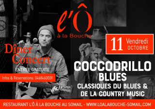 Dîner-concert avec Coccodrillo Blues