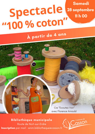 Spectacle 100 % coton