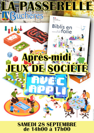 Après-midi jeux de société - avec appli