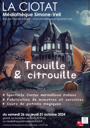 Atelier d’Halloween : Cours de potions magiques