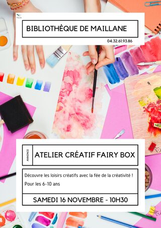 Atelier créatif féerique