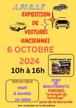 Exposition de voitures anciennes