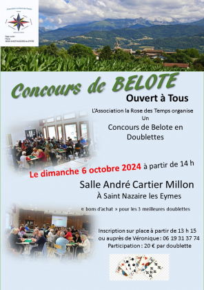 Concours de belotte en doublettes