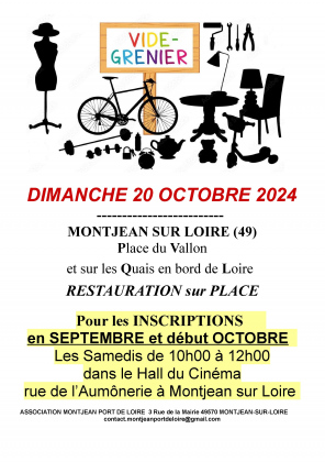 Vide grenier en bord de Loire