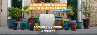 Grand déstockage de pots artisanaux