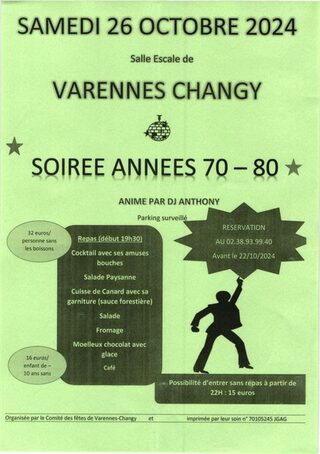 Soirée années 70 - 80