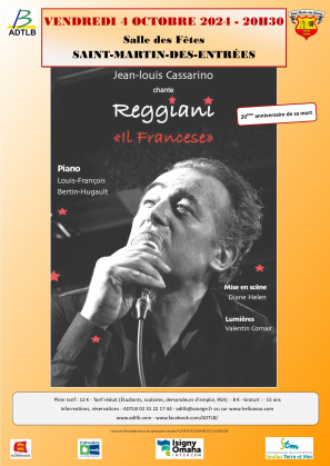 Concert-hommage à Serge Reggiani par Jean-Louis CASSARINO