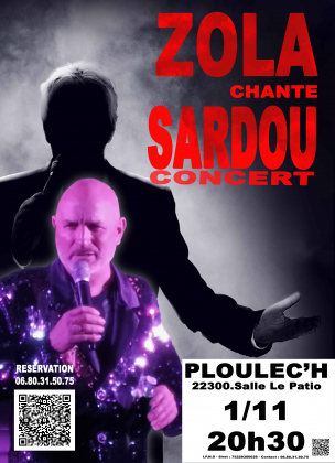 Concert de Maxs Zola "Zola chante Sardou" à Ploulec'h