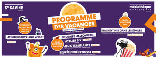 Programme des vacances Halloween à la médiathèque de Ste Savine