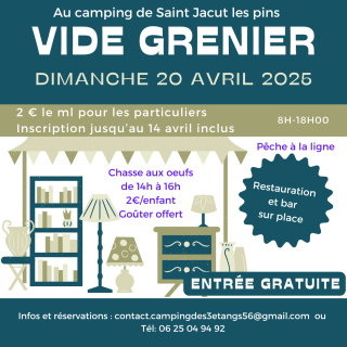 Vide grenier au camping