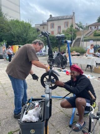 Atelier réparation de vélos