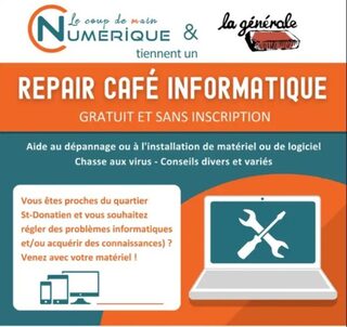 Repair Café Numérique du Coup de Main Numérique à La Générale