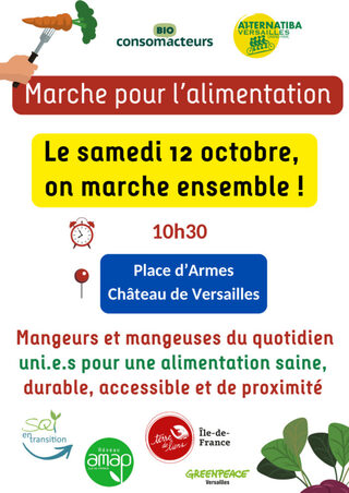 Marche pour une alimentation saine, durable, accessible et de proximité à Versai