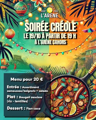 Soirée créole à l'Arène