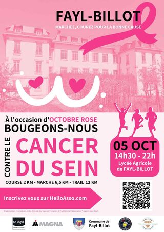 OCTOBRE ROSE A FAYL-BILLOT- MARCHE, COURSES A PIED