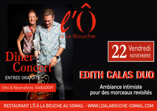 Dîner-concert avec le duo Edith Calas & Mickaël Sourd