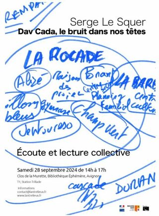 Dav Cada, le bruit dans nos têtes - Écoute et lecture collective