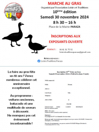 Foire au gras annuelle