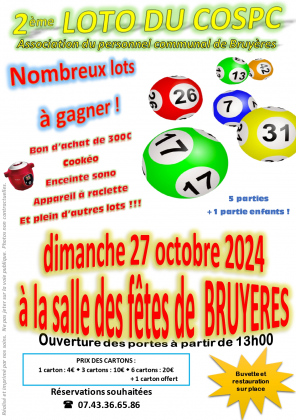 Loto du COSPC de Bruyères