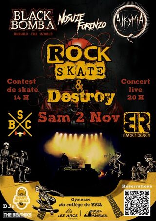 ROCK SKATE AND DESTROY 4# organisé par bande rouge