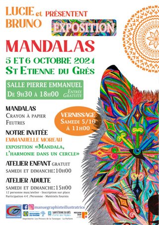 Exposition Mandalas à St. Etienne du Grès