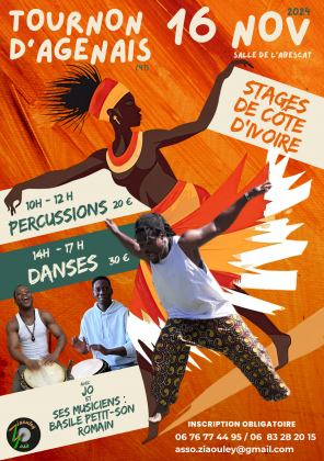 Stages Percussions et Danses Africaines